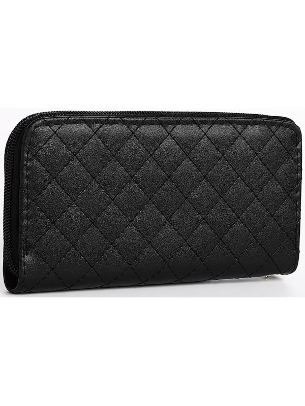 Кошелёк на молнии, цвет чёрный