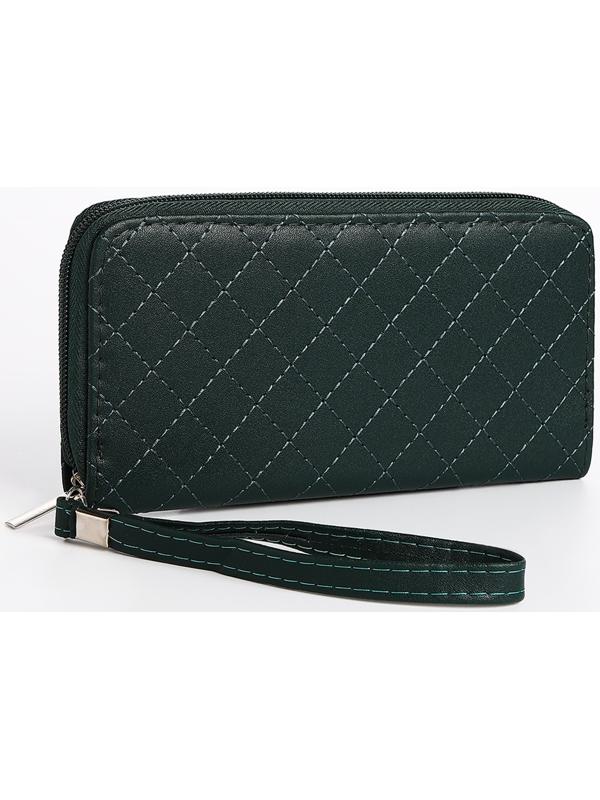Кошелёк на молнии, цвет зелёный