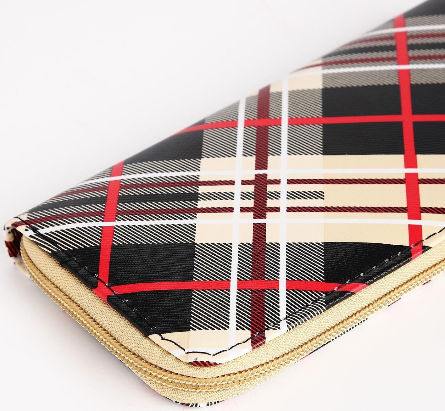 Кошелёк на молнии, цвет бежевый