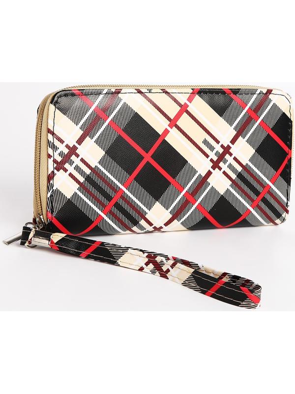 Кошелёк на молнии, цвет бежевый