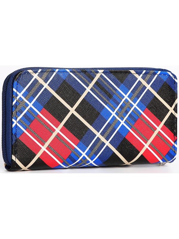 Кошелёк на молнии, цвет синий