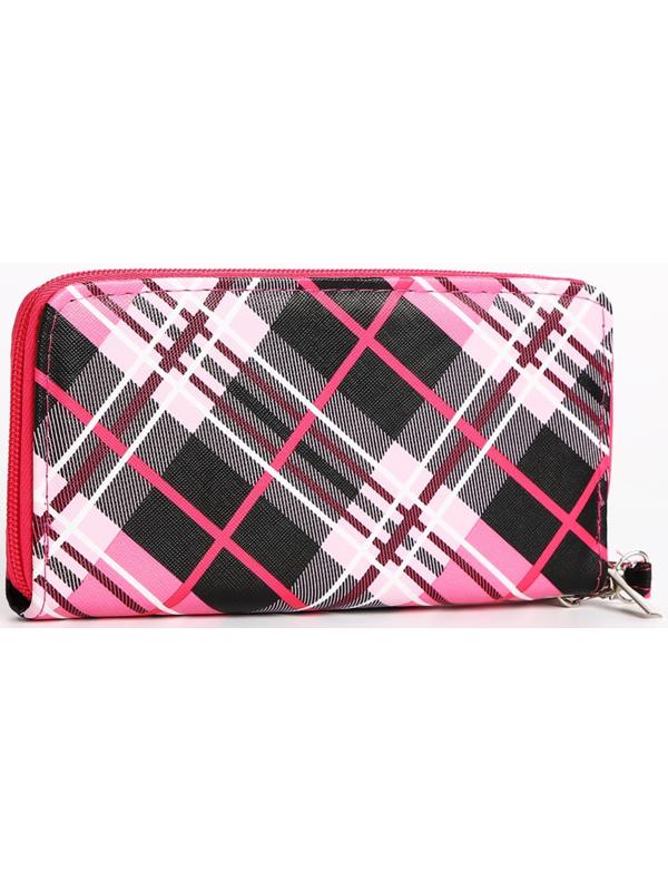 Кошелёк на молнии, цвет розовый