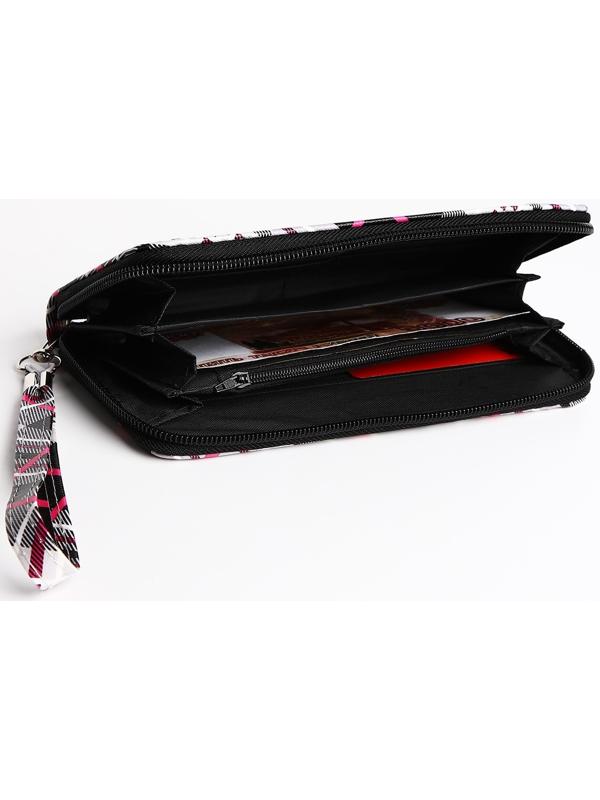 Кошелёк на молнии, цвет чёрный