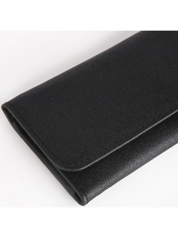 Кошелек жен 06-01-01 Диана,18,5*2,5*9 см, 3 отд, д/карт, д/монет, на кнопке, черный