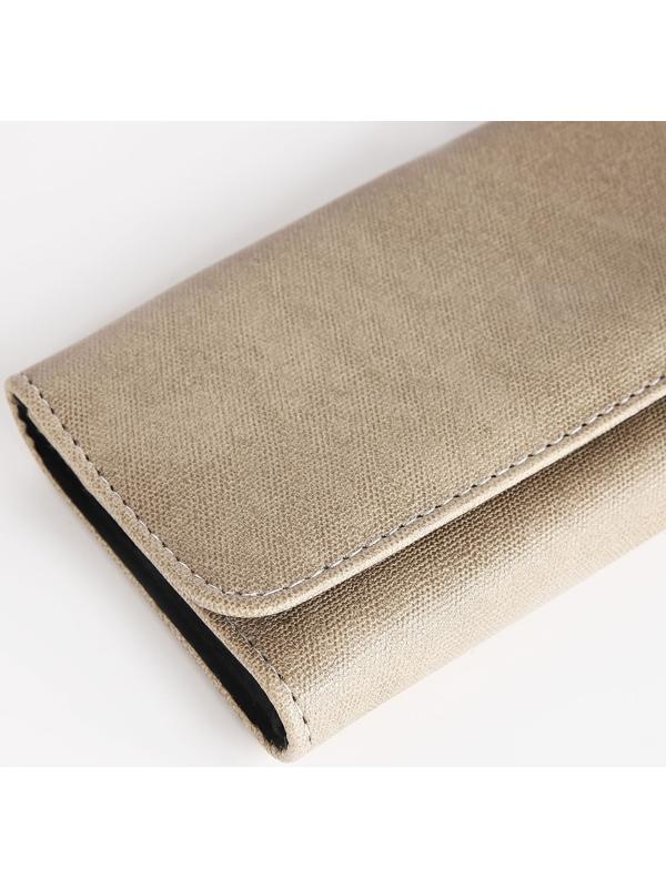 Кошелек жен 06-01-01 Диана,18,5*2,5*9 см, 3 отд, д/карт, д/монет, на кнопке, бежевый