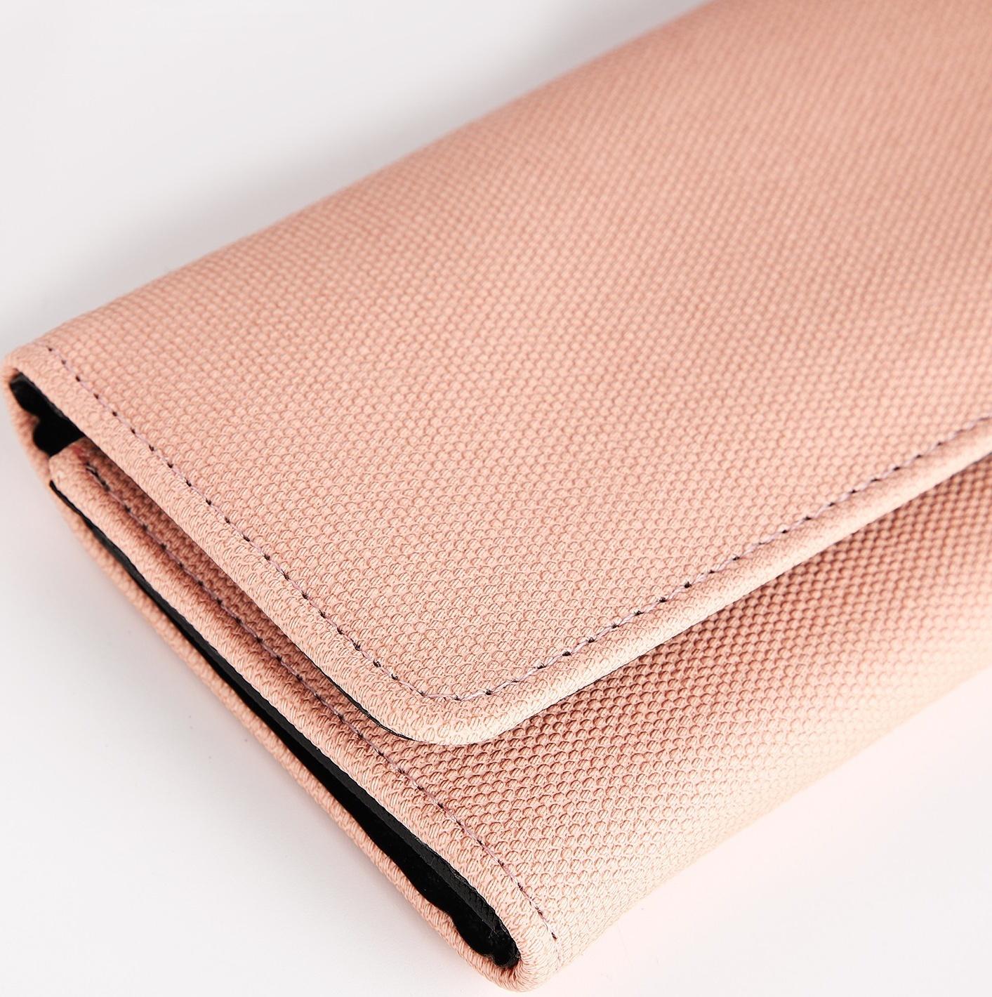 Кошелёк на кнопке, цвет пудровый