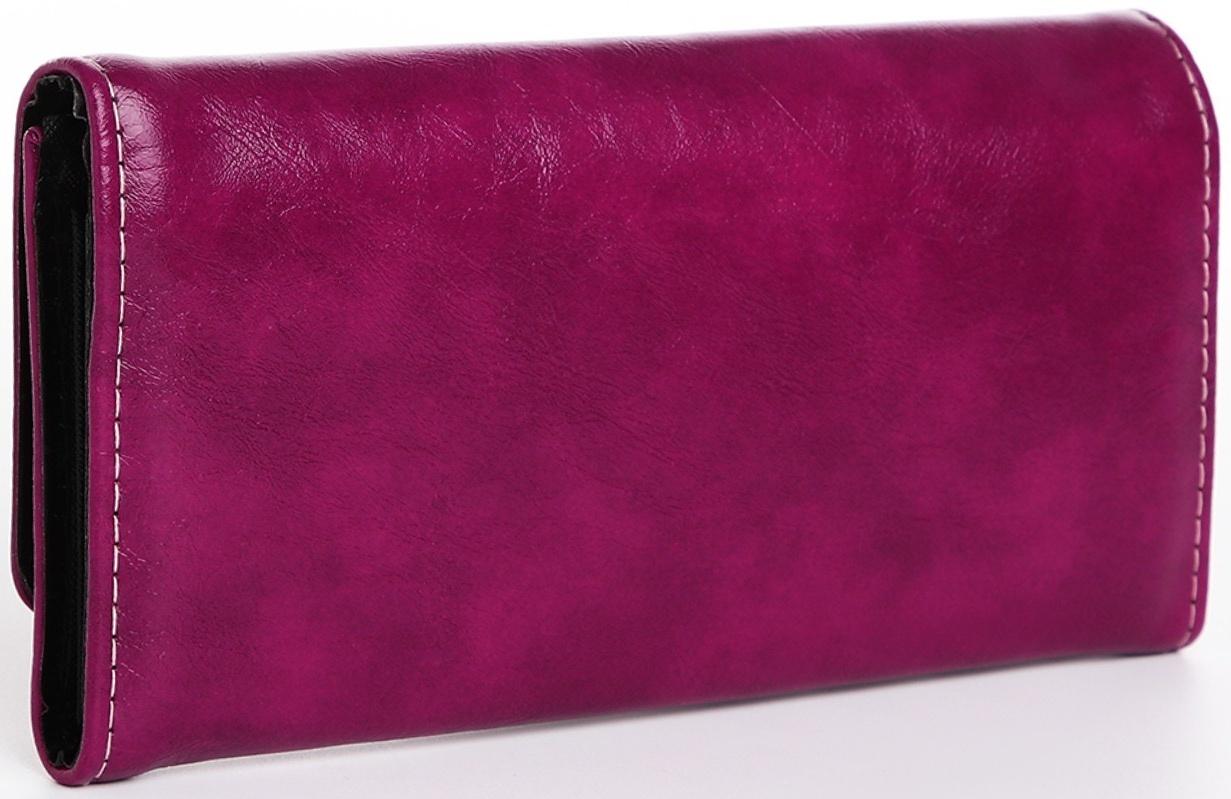 Кошелёк на кнопке, цвет фиолетовый