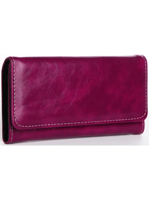 Кошелёк на кнопке, цвет фиолетовый