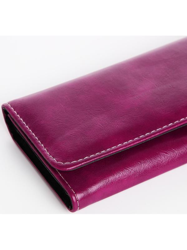 Кошелёк на кнопке, цвет фиолетовый