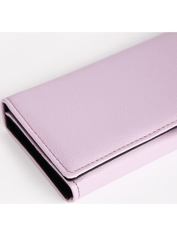 Кошелек жен 06-01-01 Злата,19*4*9 см, 4 отд, д/карт, д/монет, на магните, сиреневый