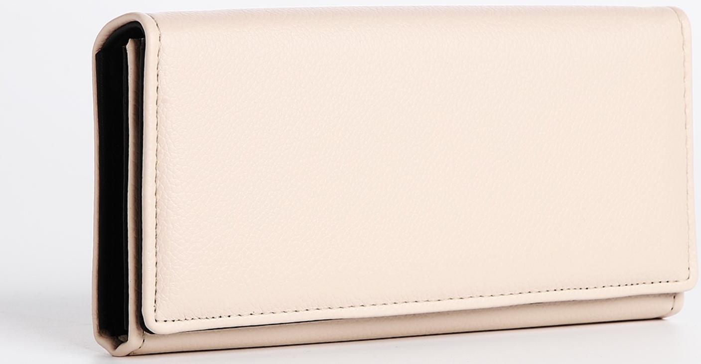 Кошелёк на магните, цвет бежевый