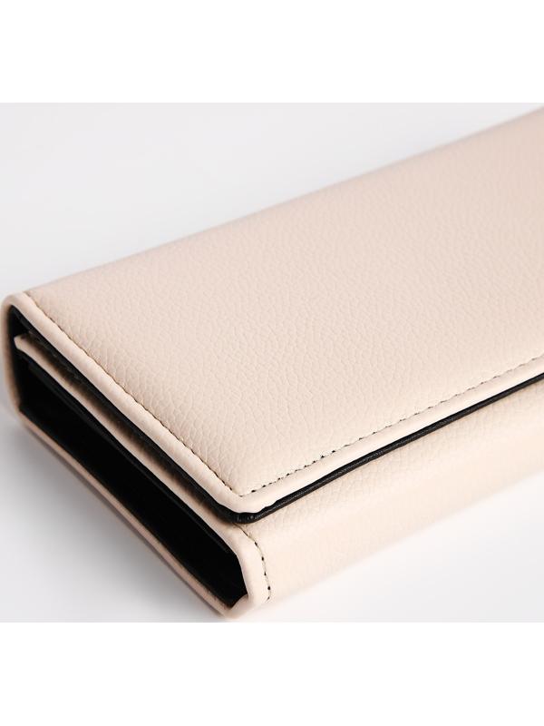Кошелёк на магните, цвет бежевый