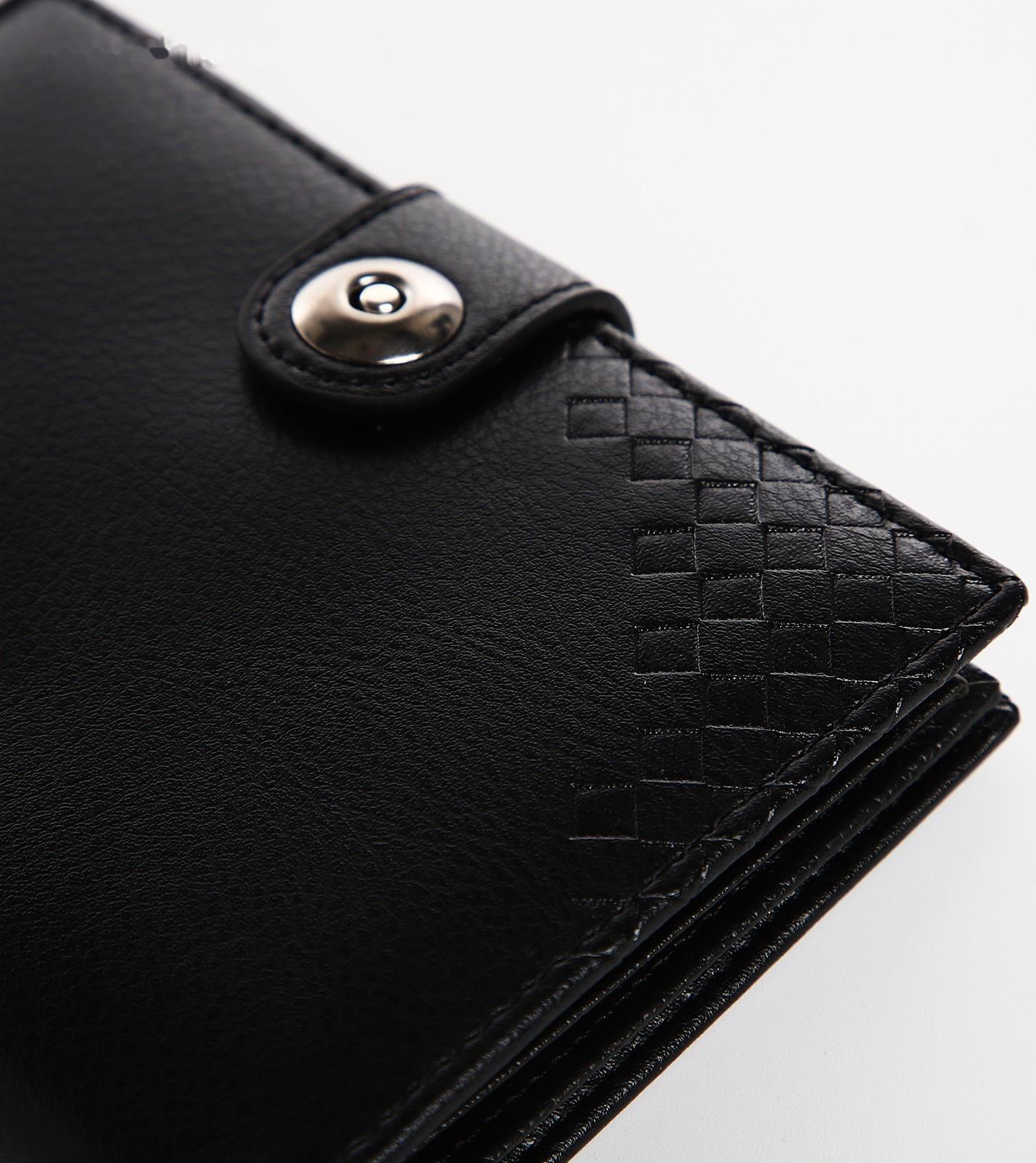 Портмоне мужское 3 в 1 на магните, для купюр, автодокументов и паспорта, цвет чёрный