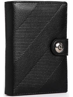 Портмоне мужское 3 в 1 на магните, для купюр, автодокументов и паспорта, цвет чёрный