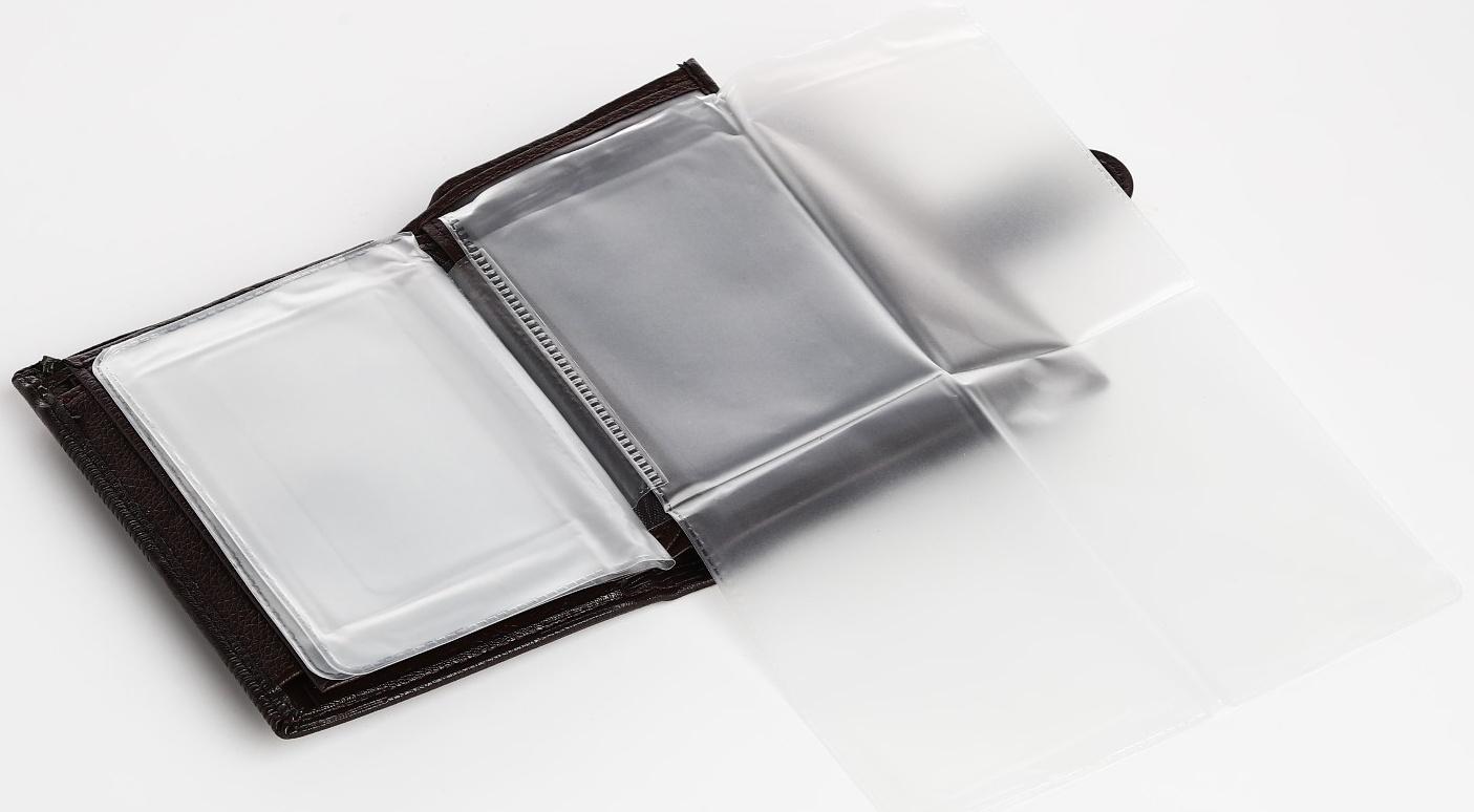 Портмоне мужское 3 в 1 на магните, для купюр, автодокументов и паспорта, цвет коричневый