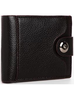 Портмоне мужское на магните, отдел для купюр, для карт, для монет, цвет коричневый