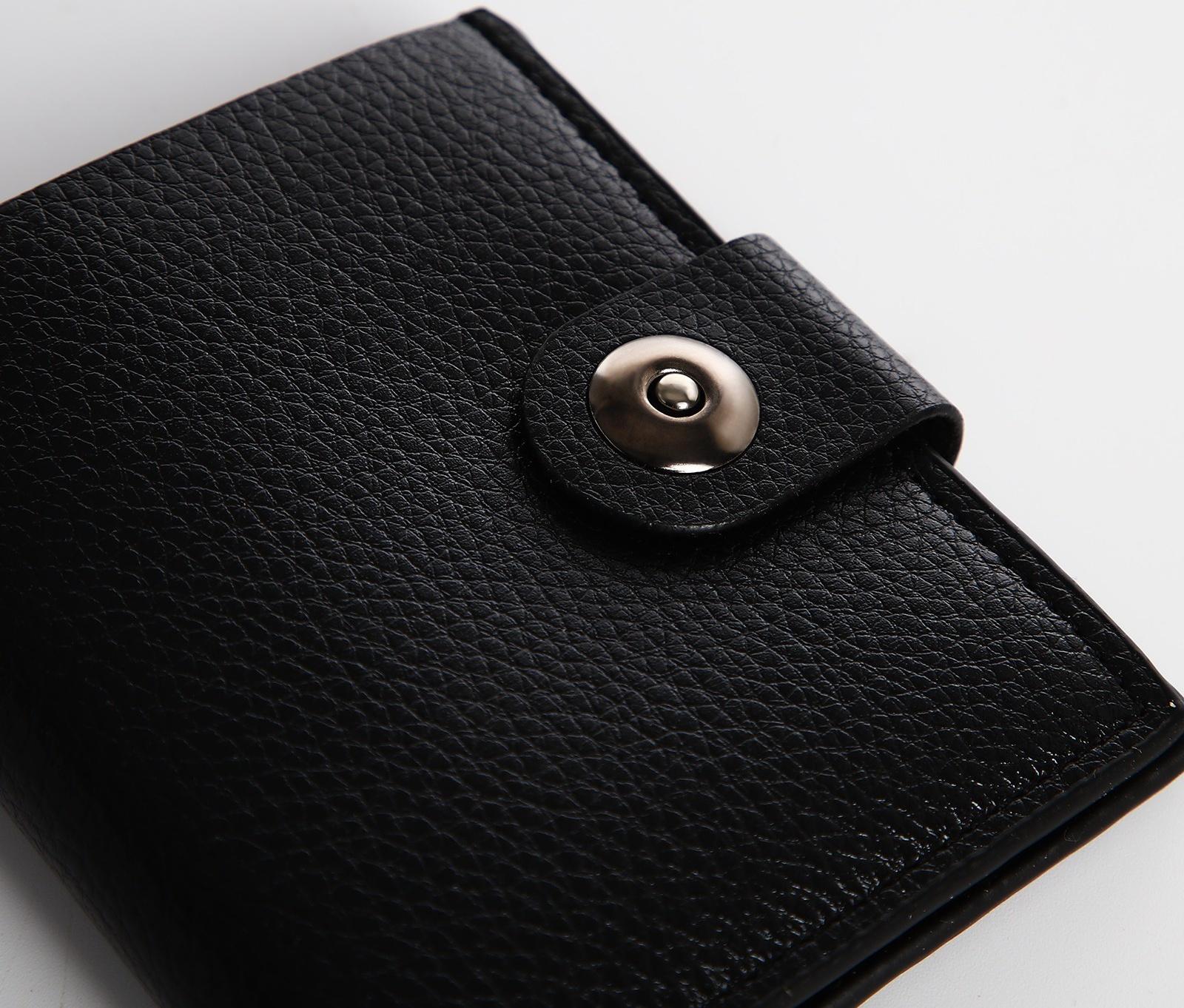 Портмоне на магните, цвет чёрный