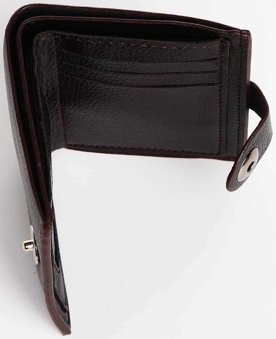 Портмоне на магните, цвет коричневый