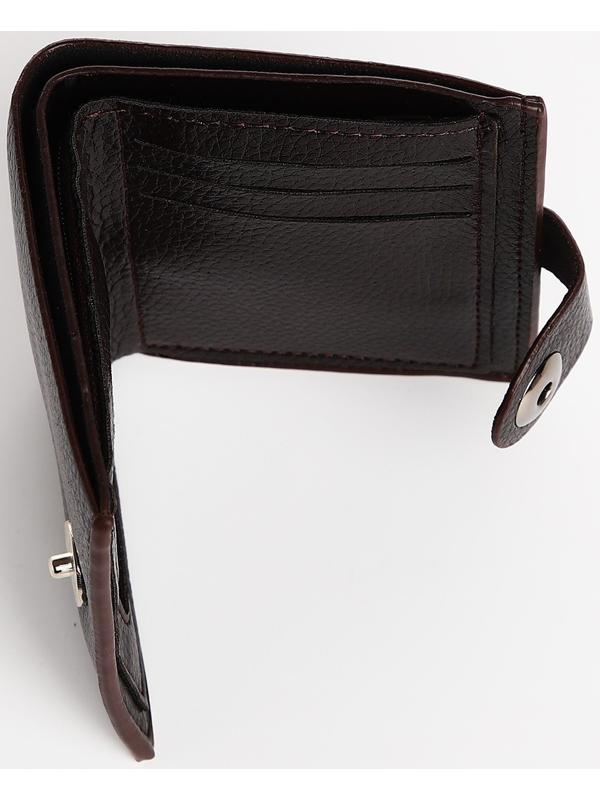 Портмоне на магните, цвет коричневый