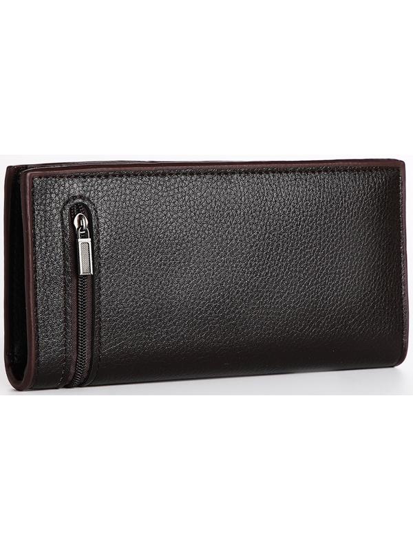 Портмоне мужское на магните, отдел для купюр, для карт, цвет коричневый