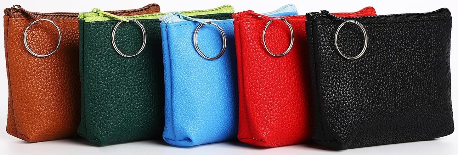 Кошелёк на молнии, цвет МИКС