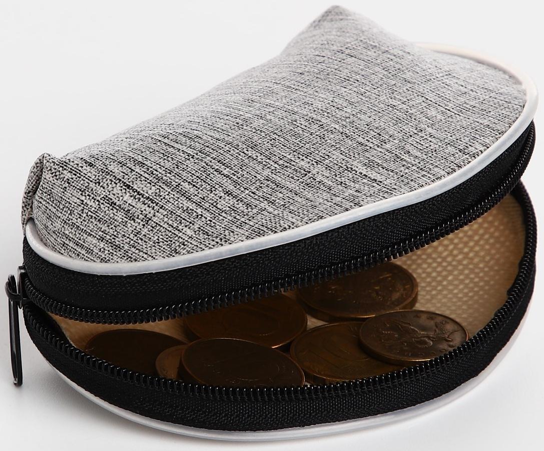 Кошелёк на молнии, цвет МИКС