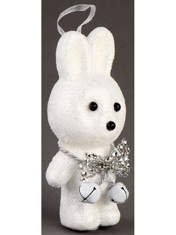 Игрушка из пенопласта «Зайка» с бантиком, 13 см