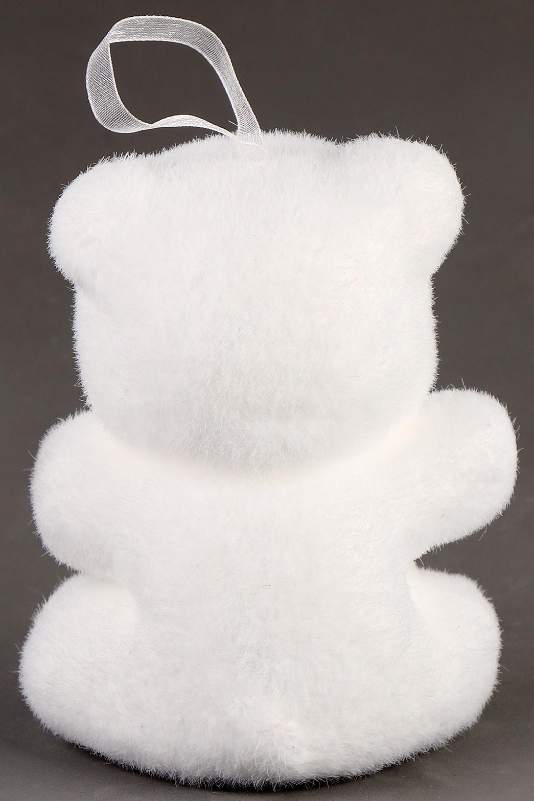 Игрушка из пенопласта «Мишка» с красным бантиком, 11 см