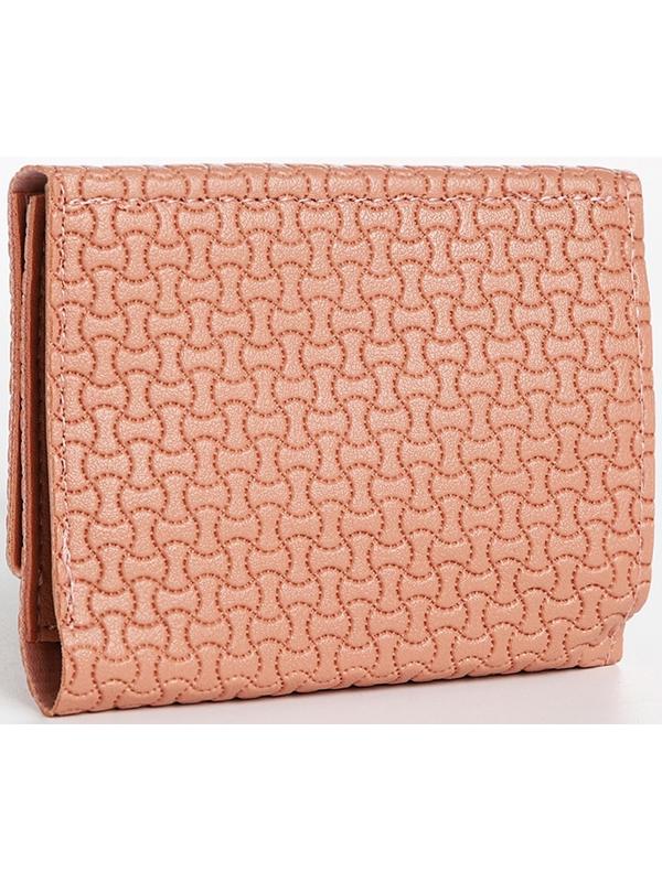 Кошелёк на кнопке, цвет розовый