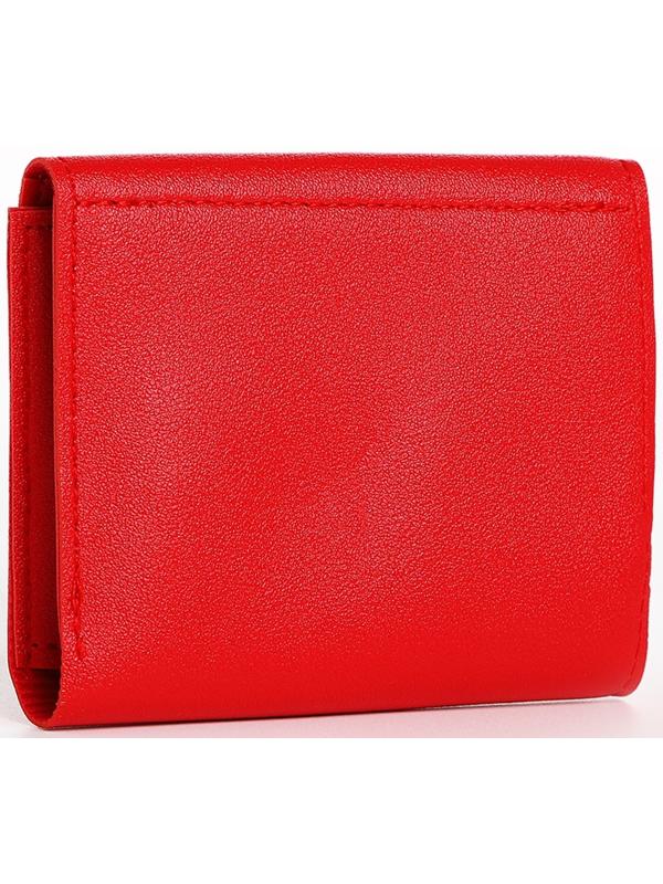 Кошелёк на кнопке, цвет красный