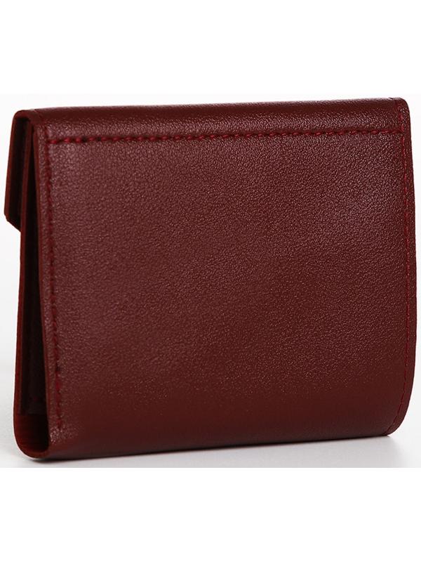 Кошелёк на кнопке, цвет бордовый