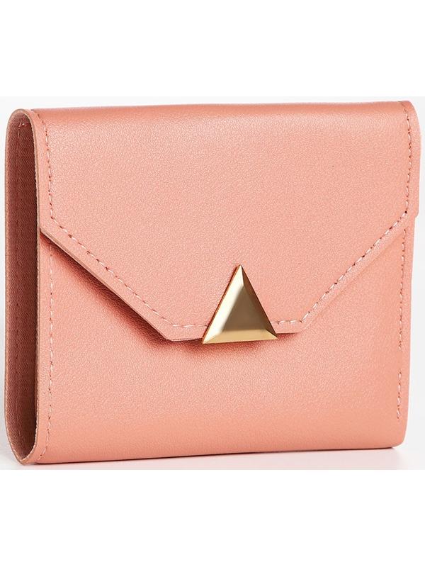 Кошелёк на кнопке, цвет розовый