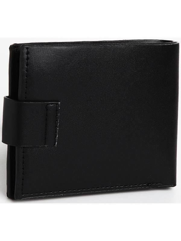 Портмоне мужское на магните, отдел для купюр, для карт, для монет, цвет черный