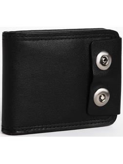 Портмоне на магнитах, цвет чёрный