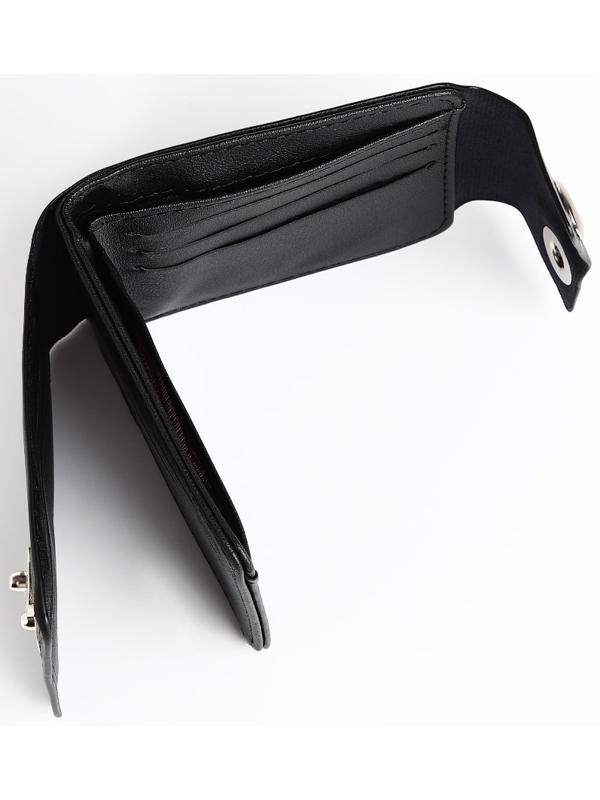 Портмоне на магнитах, цвет чёрный