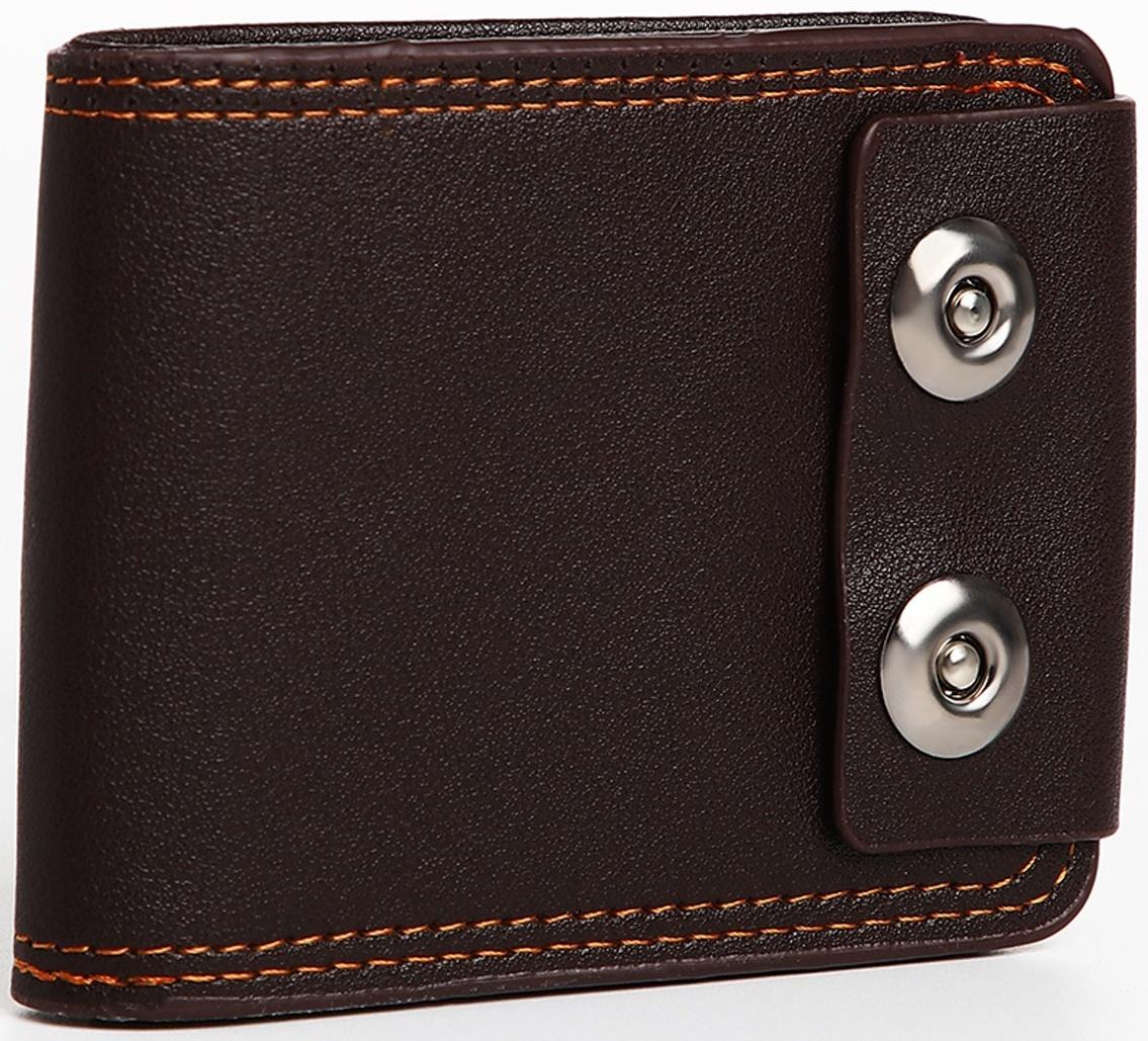 Портмоне на магнитах, цвет коричневый