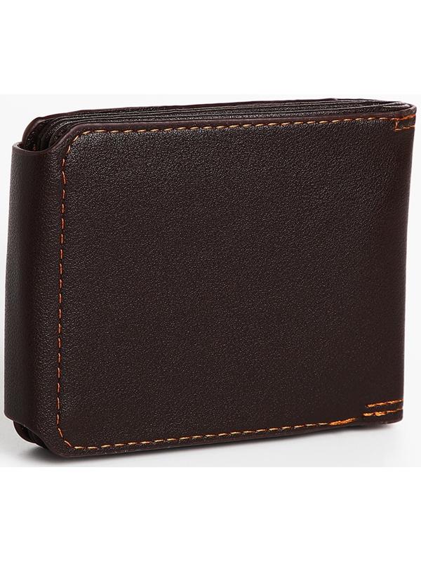 Портмоне на магнитах, цвет коричневый