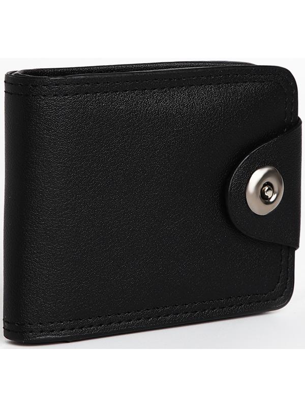 Портмоне мужское на магните, отдел для купюр, для карт, для монет, цвет чёрный