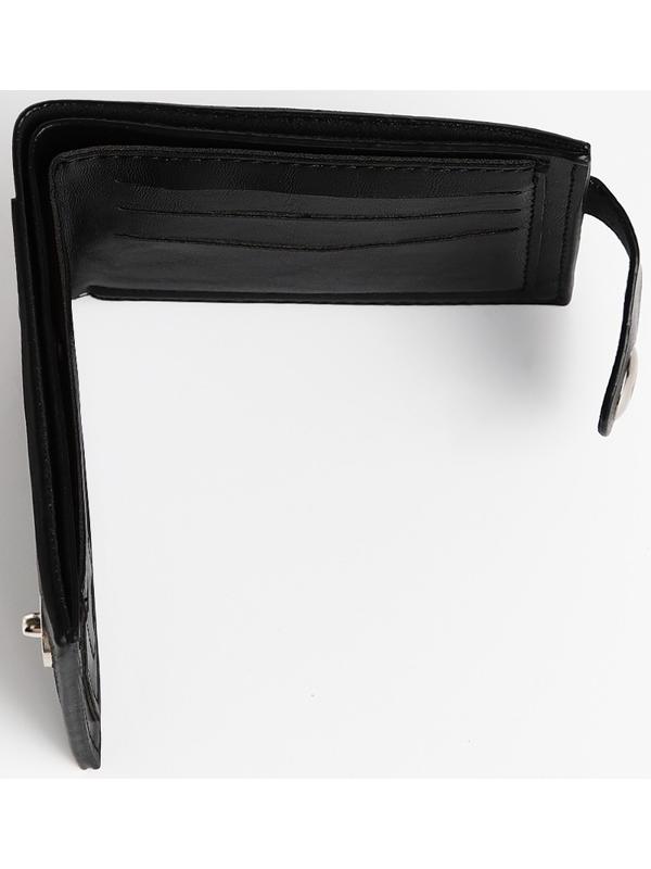 Портмоне мужское на магните, отдел для купюр, для карт, для монет, цвет чёрный