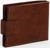 Портмоне мужское на магните, отдел для купюр, для карт, для монет, цвет коричневый