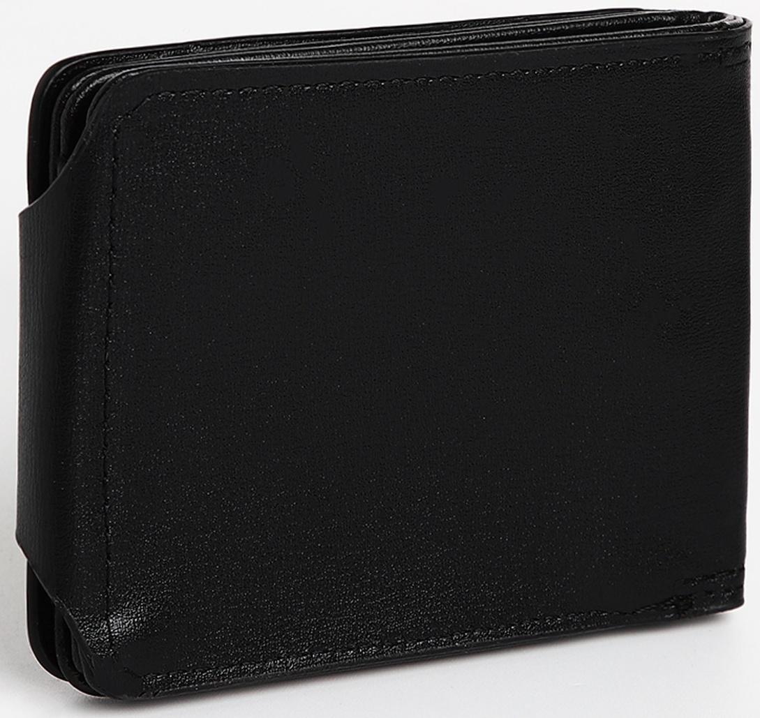 Портмоне мужское на магните, отдел для купюр, для карт, для монет, цвет чёрный