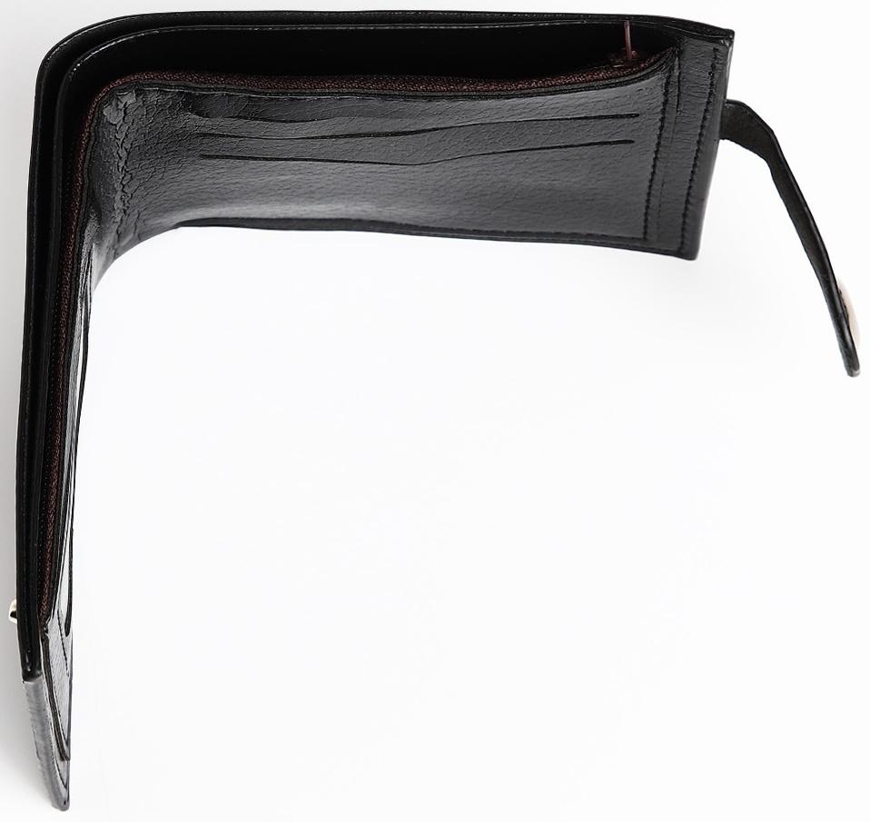 Портмоне мужское на магните, отдел для купюр, для карт, для монет, цвет черный