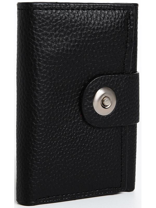 Портмоне мужское на магните, отдел для купюр, для карт, для монет, цвет чёрный