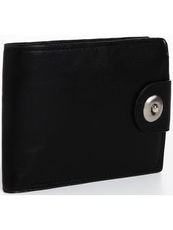 Портмоне мужское на магните, отдел для купюр, для карт, для монет, цвет чёрный