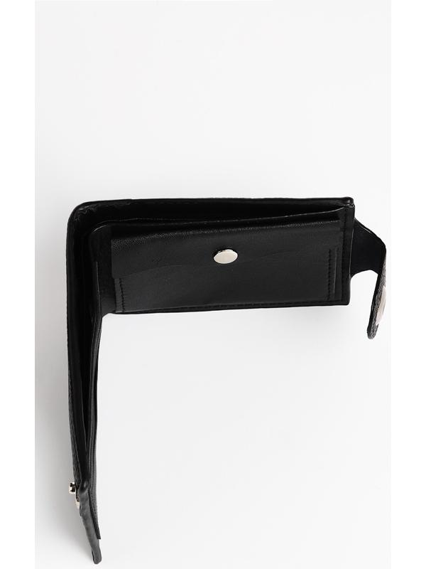 Портмоне мужское на магните, отдел для купюр, для карт, для монет, цвет чёрный