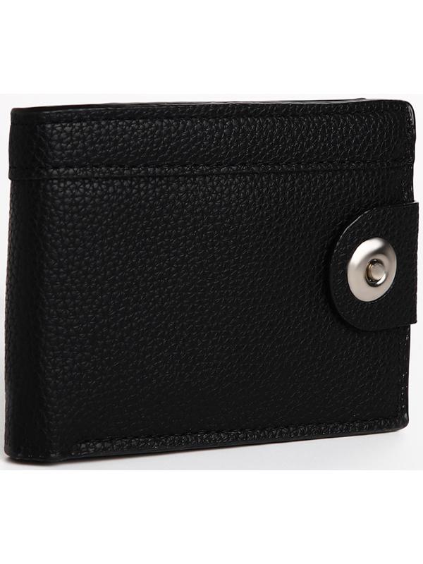 Портмоне мужское на магните, отдел для купюр, для карт, для монет, цвет чёрный