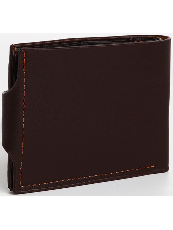 Портмоне на магните, цвет коричневый