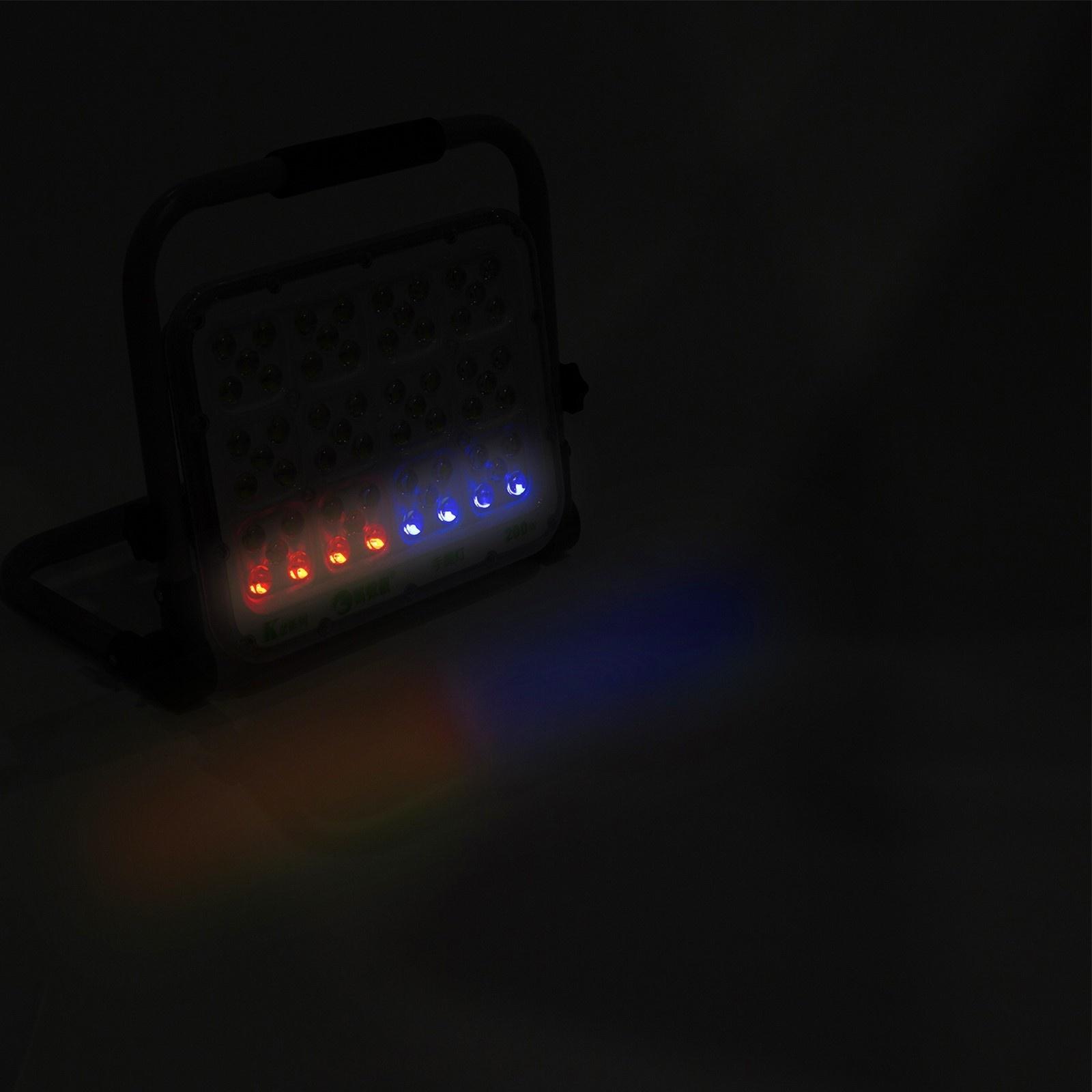 Фонарь рабочий аккумуляторный, 200 Вт, 15000 мАч, 7200 лм, диод 2835, IP65, 19 х 24.5 х 5 см   98241