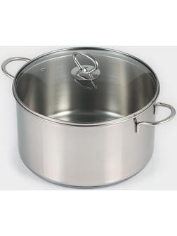 Кастрюля из нержавеющей стали «Грейт», с крышкой, 2,8 л, ТРС, индукция