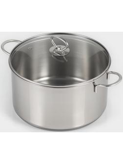 Кастрюля из нержавеющей стали «Грейт», с крышкой, 3,6 л, ТРС, индукция